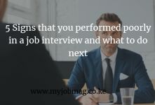 5 Signs that you performed poorly in a job interview and what to do next