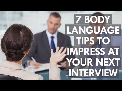 7 body language tips to impress at your next job interview